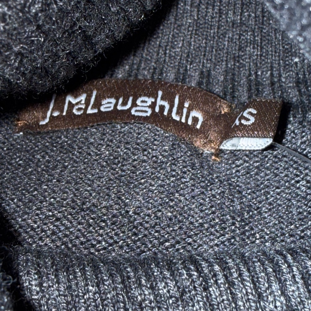 J. McLaughlin NWT Women’s Kealy Turtleneck Tunic Sweater Dress Charcoal Size XS - Picture 5 of 6